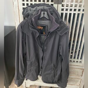 Dark gray Superdry Windcheater